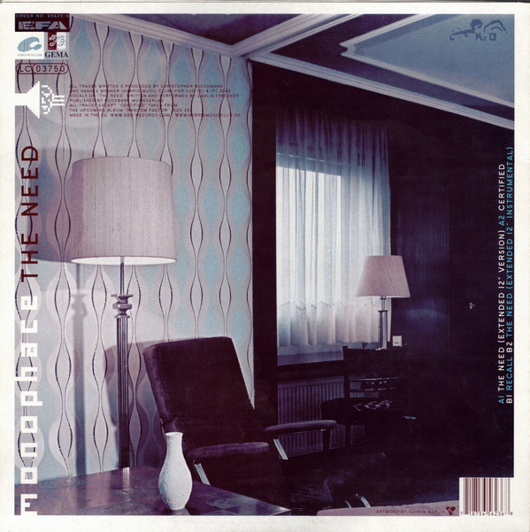 Monophace - The Need | K2 O Records (K2O23) - 2 Monophace - The Need | K2 O Records (K2O23) - 2