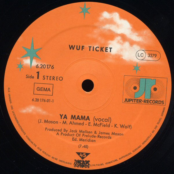 Wuf Ticket - Ya Mama | Jupiter Records (6.20176) - 2 Wuf Ticket - Ya Mama | Jupiter Records (6.20176) - 2