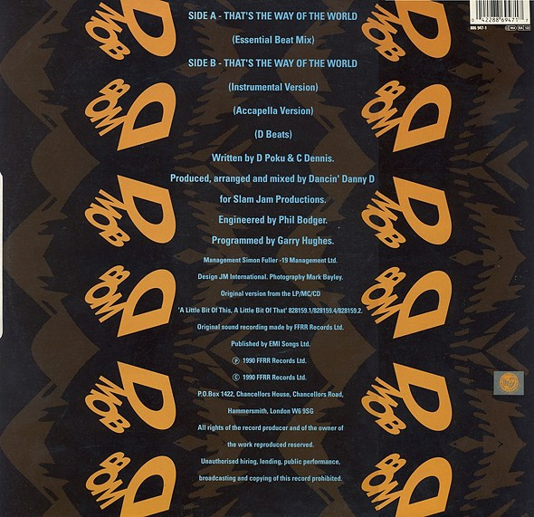 D Mob With Cathy Dennis - That's The Way Of The World | FFRR (886 947-1) - 2