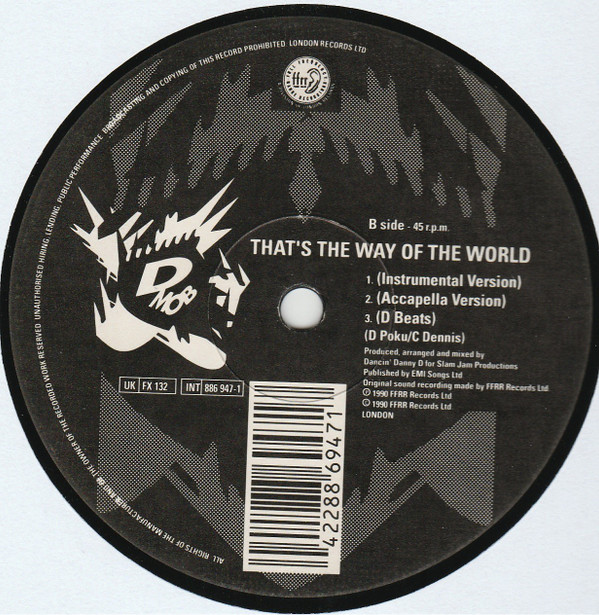 D Mob With Cathy Dennis - That's The Way Of The World | FFRR (886 947-1) - 4