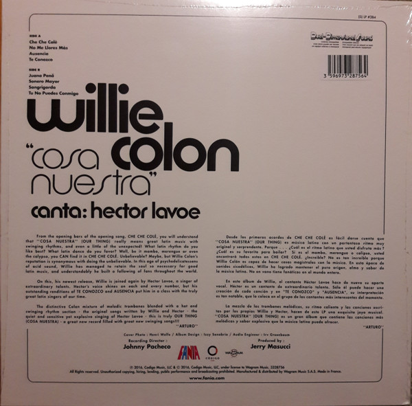 Willie Colon  &  Hector Lavoe - Cosa Nuestra | Fania Records (SLP 384) - 2