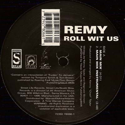 Remy - Roll Wit Us | Street Life Records (72392 78066-1) - main Remy - Roll Wit Us | Street Life Records (72392 78066-1) - main