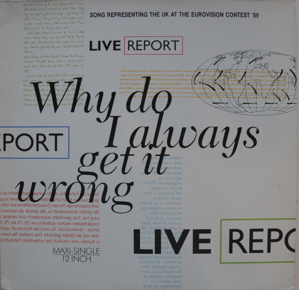 Live Report - Why Do I Always Get It Wrong | Ariola (612 396)