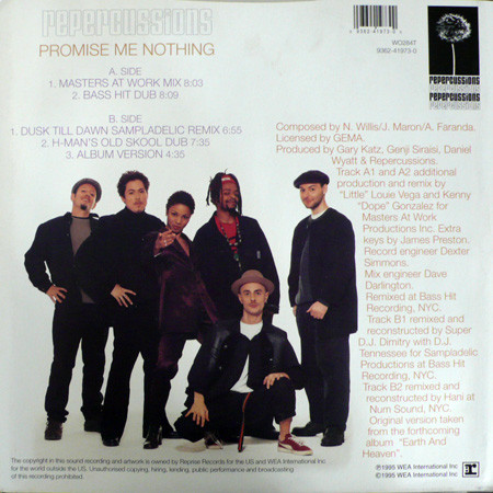 Repercussions - Promise Me Nothing | Reprise Records (W0284 (T)) - 2 Repercussions - Promise Me Nothing | Reprise Records (W0284 (T)) - 2