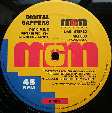 Digital Sappers - Pick-Mind | MGM Records (MG 003) - 2