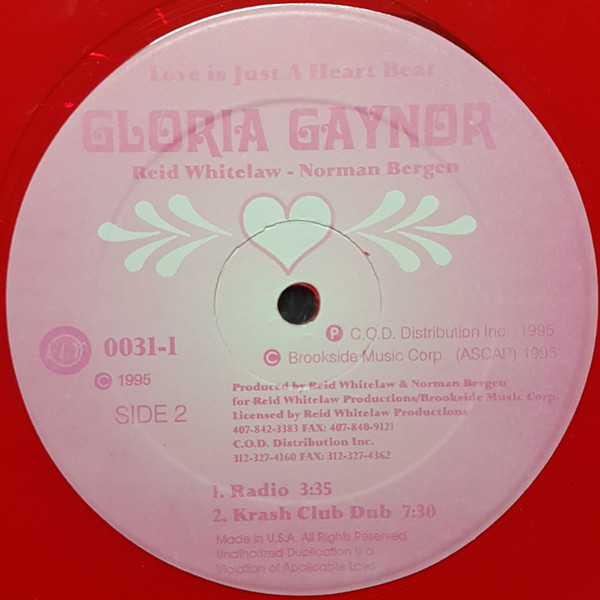 Gloria Gaynor - Love Is Just A Heart Beat | Fly (FLY 0031-1) - main Gloria Gaynor - Love Is Just A Heart Beat | Fly (FLY 0031-1) - main