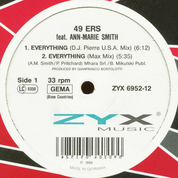 49ers - Everything | ZYX Music (ZYX 6952-12)