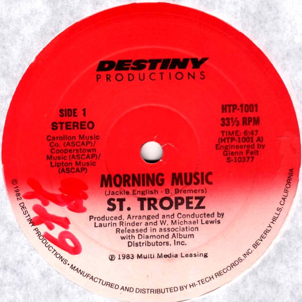 St. Tropez - Morning Music | Destiny Productions (HTP-1001) - 2