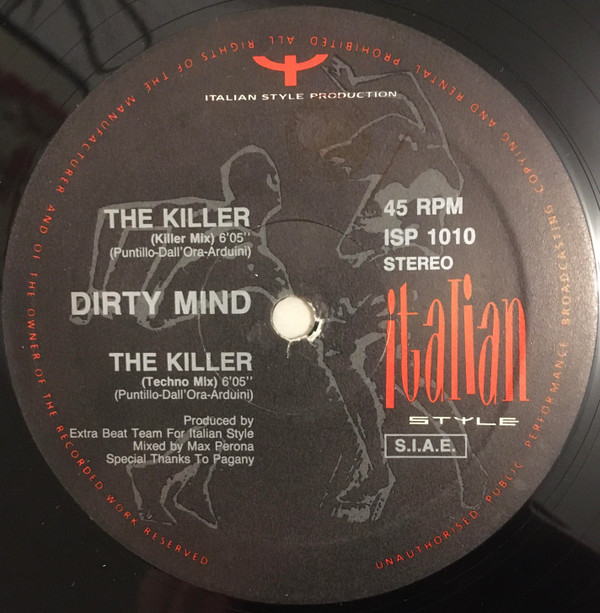Dirty Mind - The Killer | Italian Style Production (ISP 1010) - main