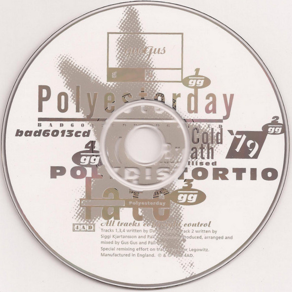 GusGus - Polyesterday | 4AD (BAD 6013 CD) - 3