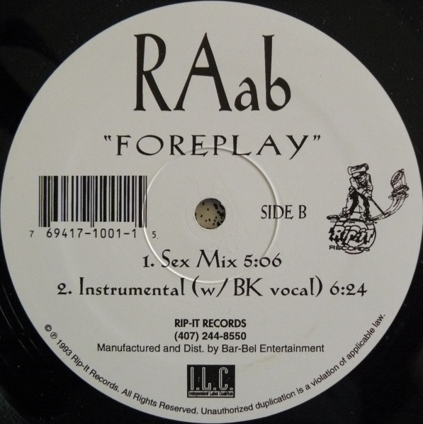 RAab - Foreplay | Rip-It Records (1001-1) - 2