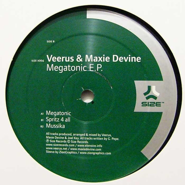 Veerus & Maxie Devine - Megatonic E.P. | Size Records (SIZEX004) - main