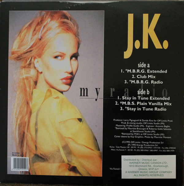 J.K. - My Radio | X-Energy Records (X-12192) - 3