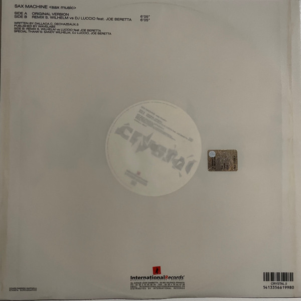 Sax Machine - Sax Music | International Records (CRYSTAL 2) - 2 Sax Machine - Sax Music | International Records (CRYSTAL 2) - 2