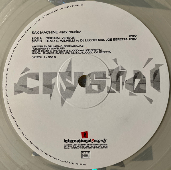 Sax Machine - Sax Music | International Records (CRYSTAL 2) - 5 Sax Machine - Sax Music | International Records (CRYSTAL 2) - 5
