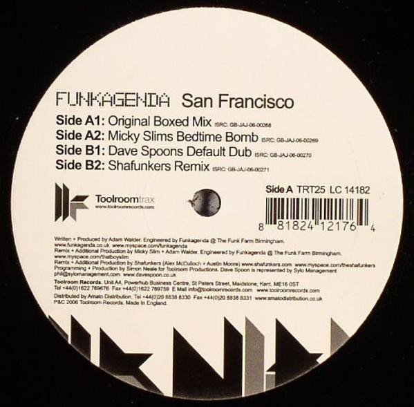 Funkagenda - San Francisco | Toolroom Trax (TRT25)