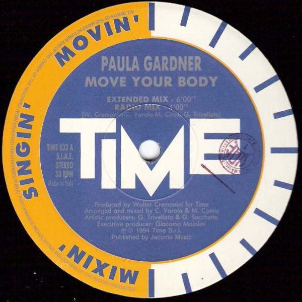 Paula Gardner - Move Your Body | TIME (TIME 032)