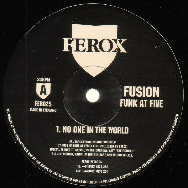 Fusion - Funk At Five | Ferox Records (FER025) Fusion - Funk At Five | Ferox Records (FER025)