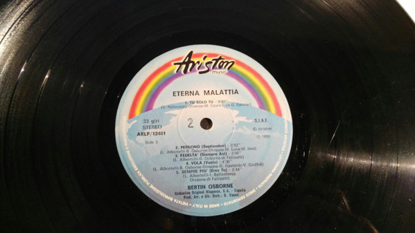 Bertín Osborne - Eterna Malattia | Ariston Music (ARLP/12401) - 4