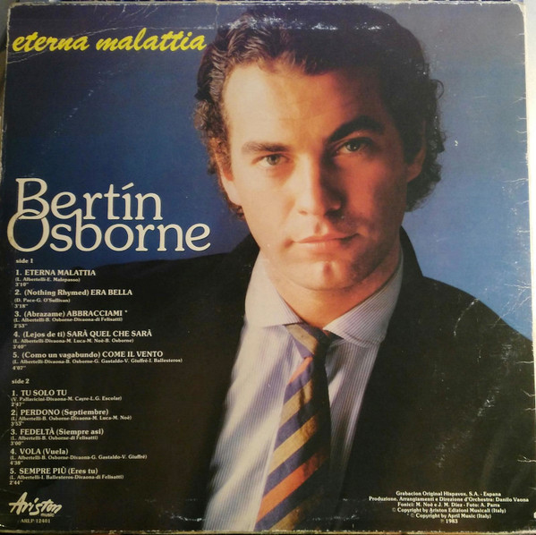 Bertín Osborne - Eterna Malattia | Ariston Music (ARLP/12401) - 2