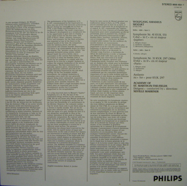 Symphonies 41 «Jupiter» & 31 «Paris»