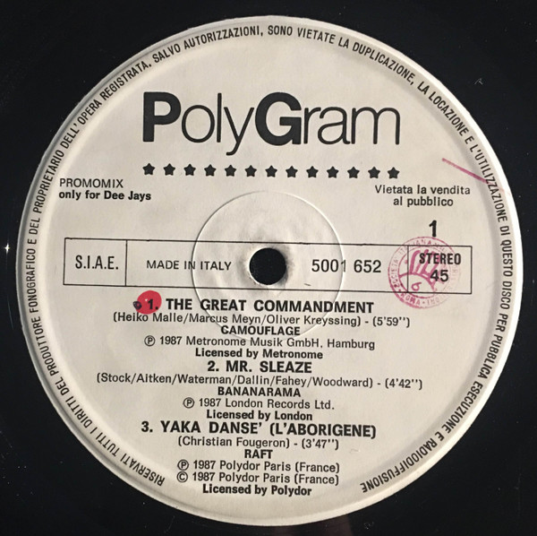 Various - Only For Dee Jays | PolyGram (5001 652) - main Various - Only For Dee Jays | PolyGram (5001 652) - main
