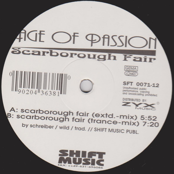 Age Of Passion - Scarborough Fair | Shift Music (SFT 0071-12)