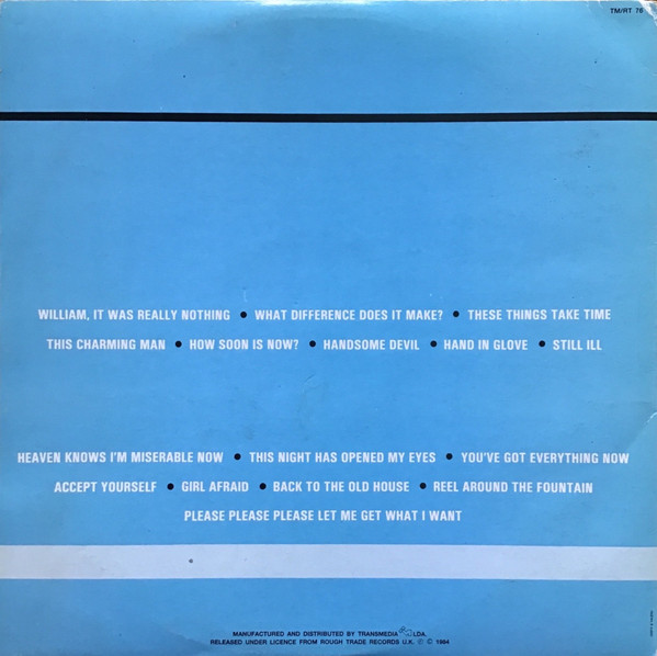 The Smiths - Hatful Of Hollow | Rough Trade (TM/RT 76) - 2