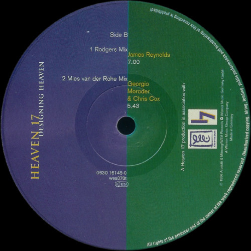 Heaven 17 - Designing Heaven | Eye Of The Storm (0630 16145-0) - 3 Heaven 17 - Designing Heaven | Eye Of The Storm (0630 16145-0) - 3