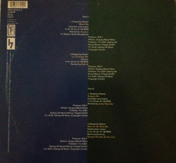 Heaven 17 - Designing Heaven | Eye Of The Storm (0630 16145-0) - 4 Heaven 17 - Designing Heaven | Eye Of The Storm (0630 16145-0) - 4
