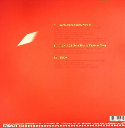 Justus Köhncke  &  Prins Thomas - Elan | Kompakt (KOM 153) - 2