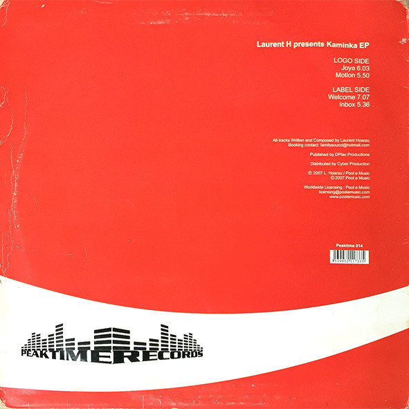 Laurent H. - Kaminka EP | Peaktime Records (Peaktime 014) - 2