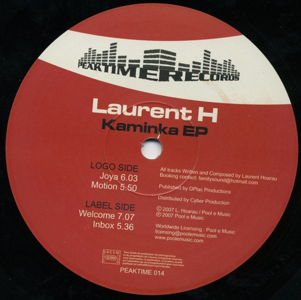 Laurent H. - Kaminka EP | Peaktime Records (Peaktime 014) - 3