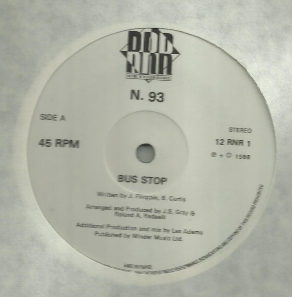 N. 93 - Bus Stop | Rhyme 'N' Reason Records (12 RNR 1) - 3