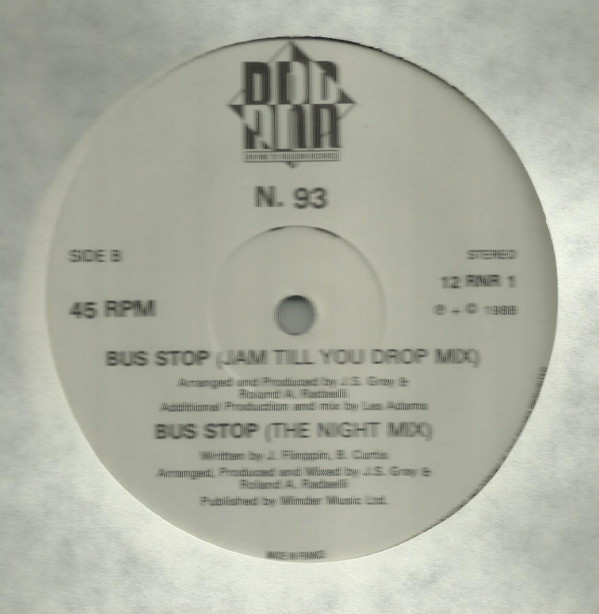 N. 93 - Bus Stop | Rhyme 'N' Reason Records (12 RNR 1) - 4