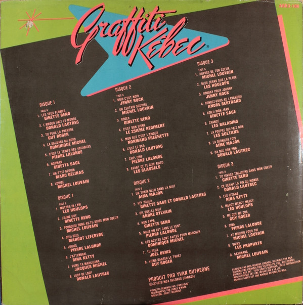 Various - Graffiti Kébec | MCA Records (AGK3-100) - 2 Various - Graffiti Kébec | MCA Records (AGK3-100) - 2