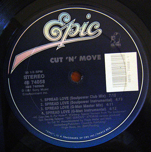 Cut 'N' Move - Spread Love | Epic (49 74058) - 3