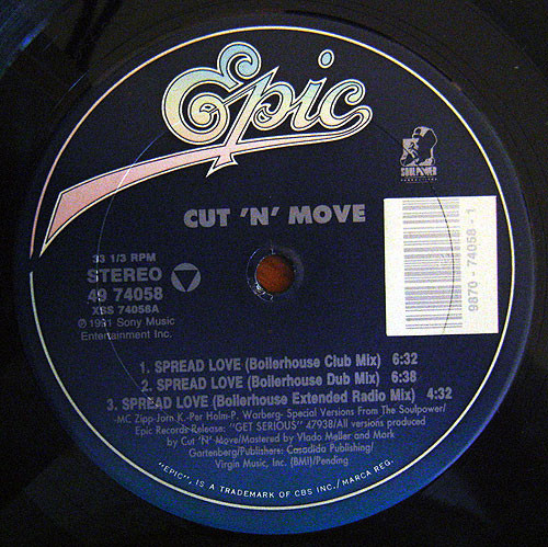 Cut 'N' Move - Spread Love | Epic (49 74058) - 2