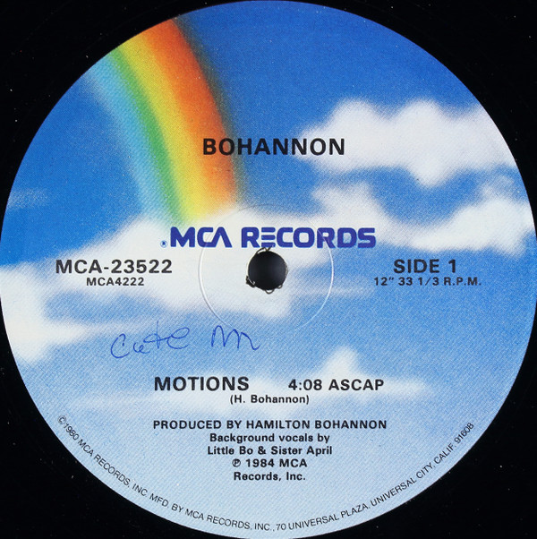 Bohannon - Motions | MCA Records (MCA-23522)