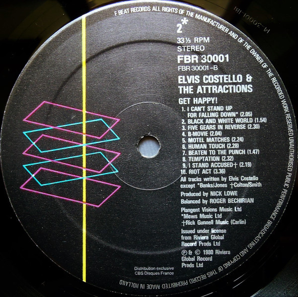 Elvis Costello And The Attractions - Get Happy!! | F-Beat (FBR 30001) - 4 Elvis Costello And The Attractions - Get Happy!! | F-Beat (FBR 30001) - 4