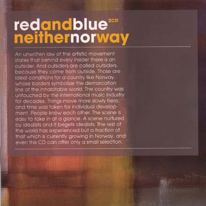 Various - RedAndBlue - NeitherNorWay | Clearspot (CS 056)