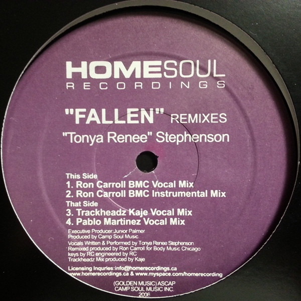 Tonya Renee Stephenson - Fallen (Remixes) | Homesoul Recordings (HSR002) - main