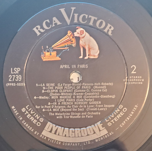 The Melachrino Strings And Orchestra With Trio Musette de Paris - April In Paris | RCA Victor (LSP-2739) - 4 The Melachrino Strings And Orchestra With Trio Musette de Paris - April In Paris | RCA Victor (LSP-2739) - 4
