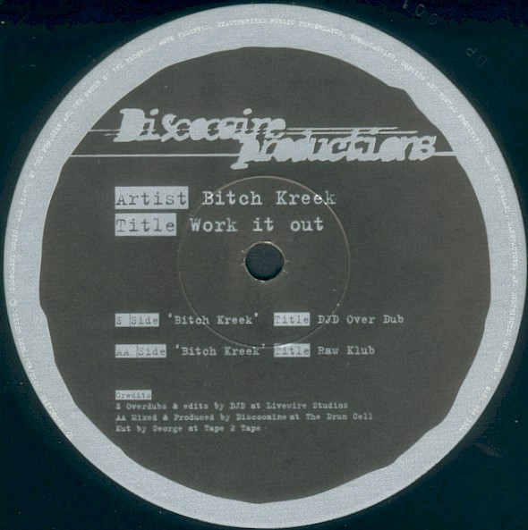 Bitch Kreek - Work It Out | Discocaine Productions (DP001) - main