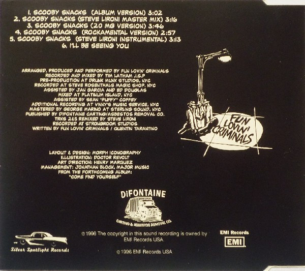 Fun Lovin' Criminals - Scooby Snacks | Silver Spotlight Records (7243 8 82925 2 8) - 4