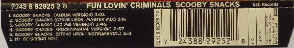 Fun Lovin' Criminals - Scooby Snacks | Silver Spotlight Records (7243 8 82925 2 8) - 2