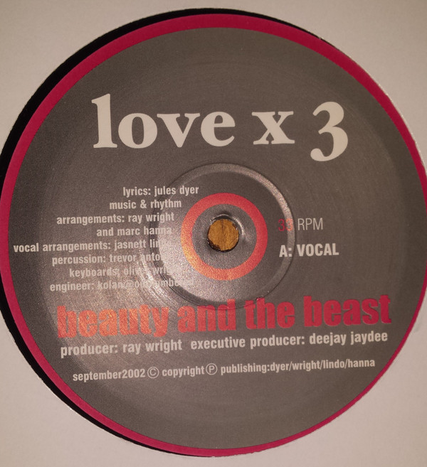 Beauty And The Beast - Love X 3 | Not On Label (LTT123)