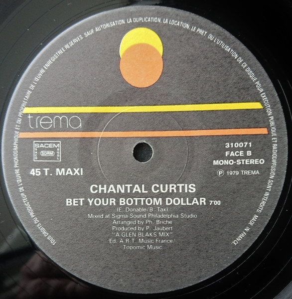 Chantal Curtis - Hit Man / Bet Your Bottom Dollar | Trema (310 071) - 4