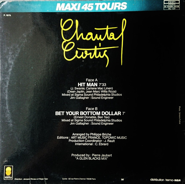 Chantal Curtis - Hit Man / Bet Your Bottom Dollar | Trema (310 071) - 2