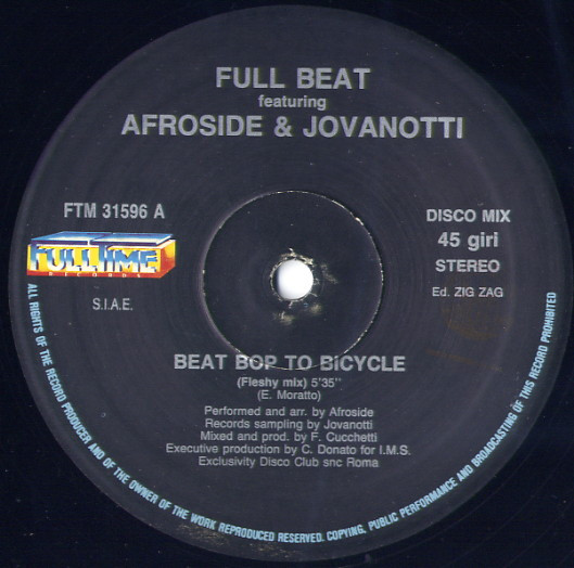 Full Beat Featuring Afroside & Jovanotti - Beat Bop To Bicycle | Full Time Records (FTM 31596)